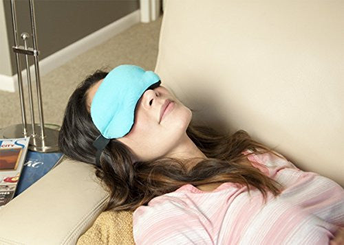 IMAK Compression Pain Relief Mask and Eye Pillow, Teal - Mitigate Migraines